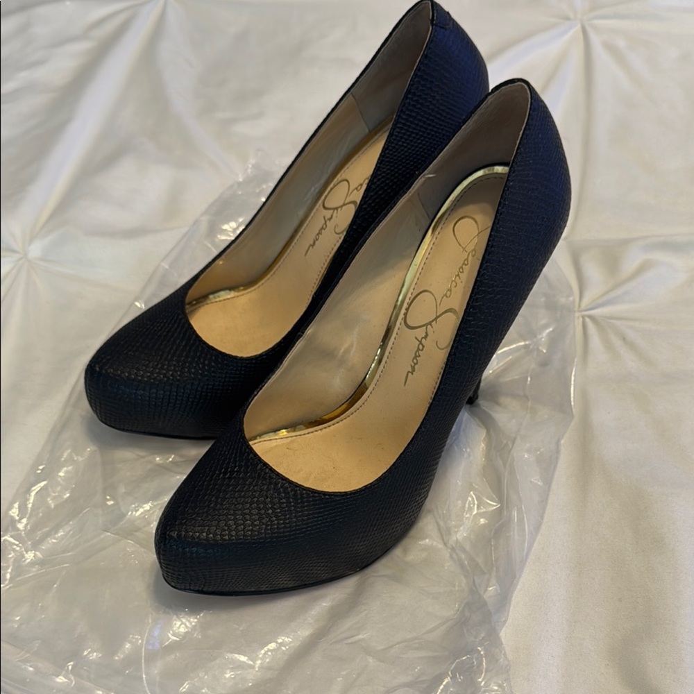 Jessica Simpson Black Classic Heels